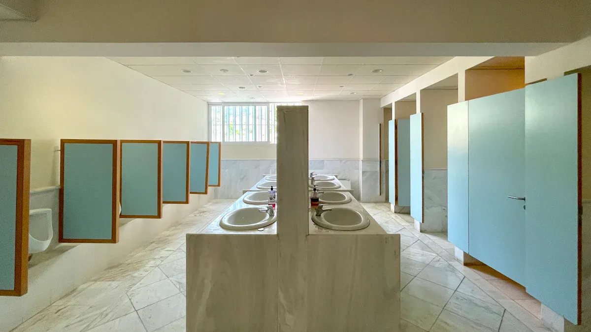 Aluminum Honeycomb Toilet Partition3